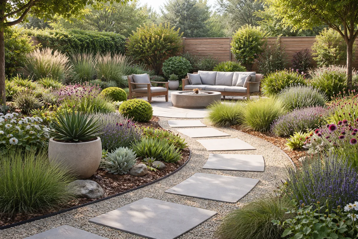 Comment concevoir un jardin à faible entretien pour un gain de temps