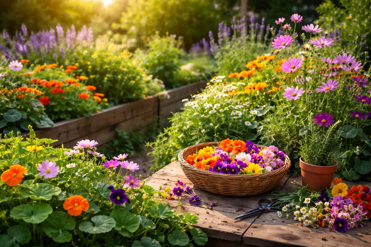 Comment créer un jardin de fleurs comestibles et esthétiques