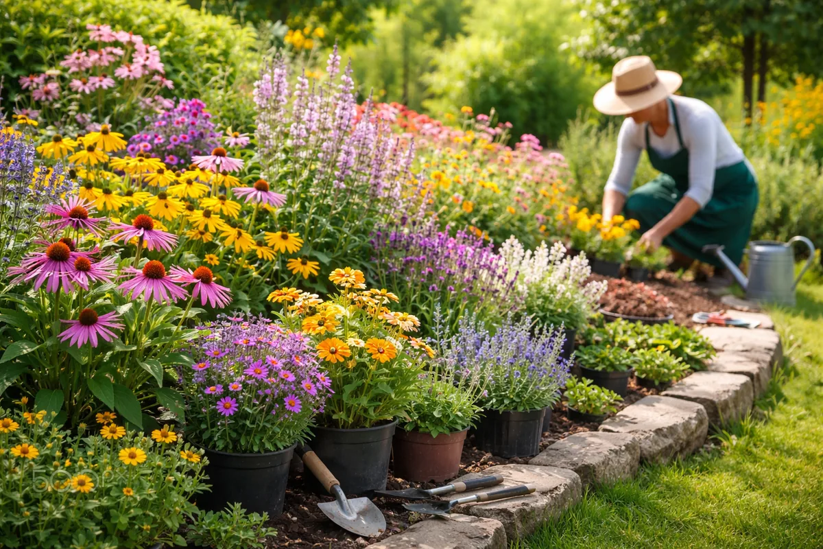 Planter des fleurs vivaces pour un jardin durable et coloré