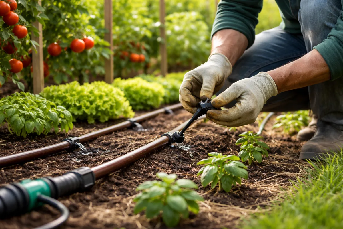 Comment installer un système d'irrigation goutte à goutte dans son jardin
