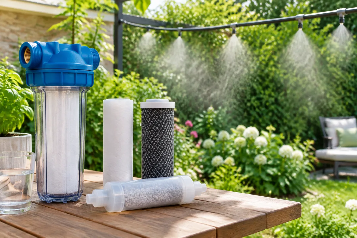Quel filtre choisir pour un brumisateur de jardin avec une eau calcaire ?
